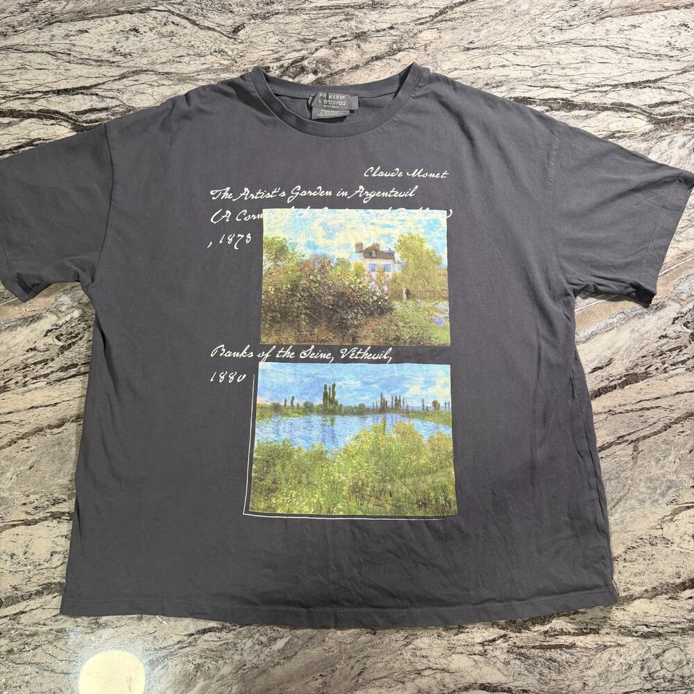 Men's T-Shirt Short Sleeve Tee - BLACK - LARGE